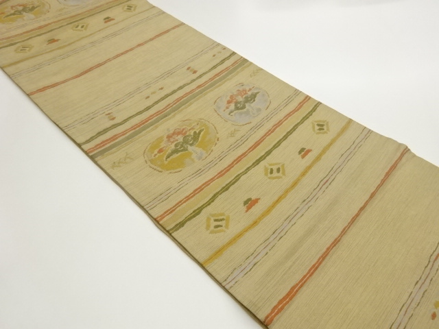 JAPANESE FUKURO OBI / WOVEN ROUNDEL